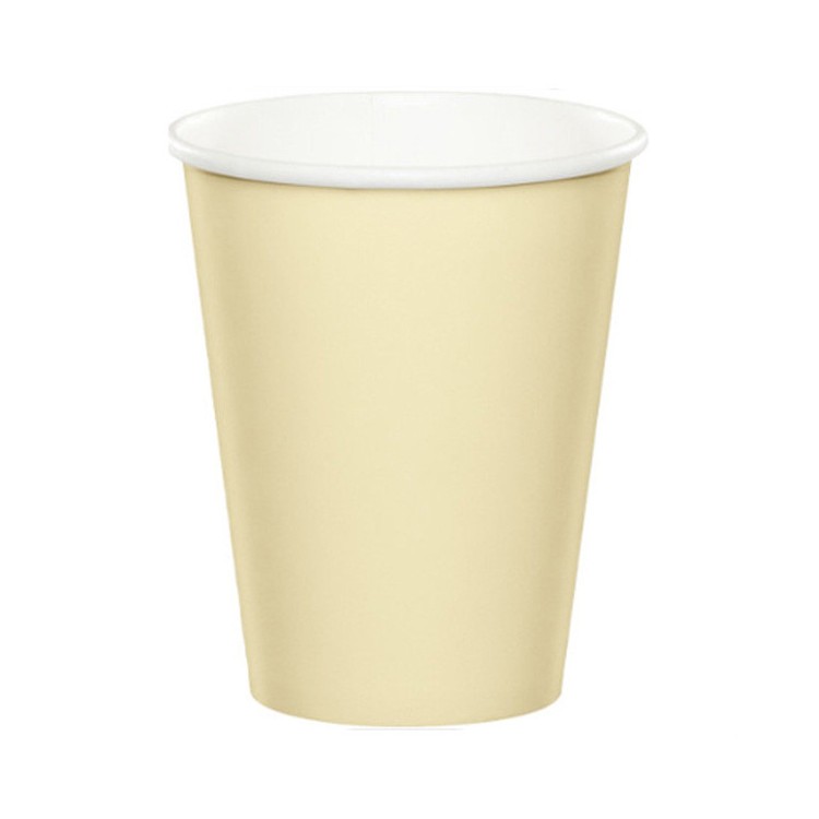 Pappersmuggar Ivory/Gräddvit 14-pack