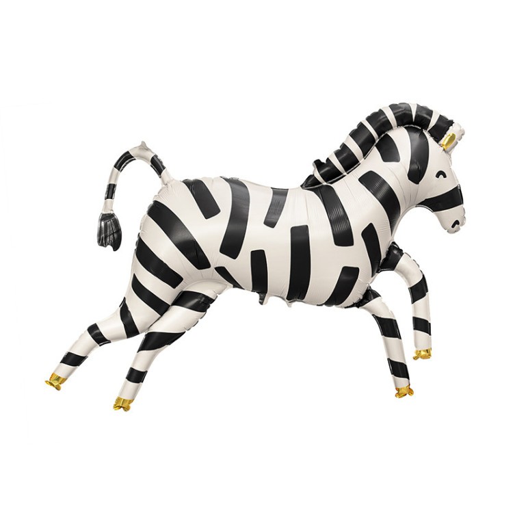 Folieballong Zebra