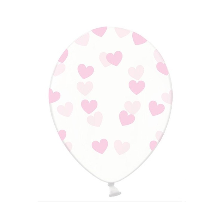 Ballonger med hjärtan Rosa