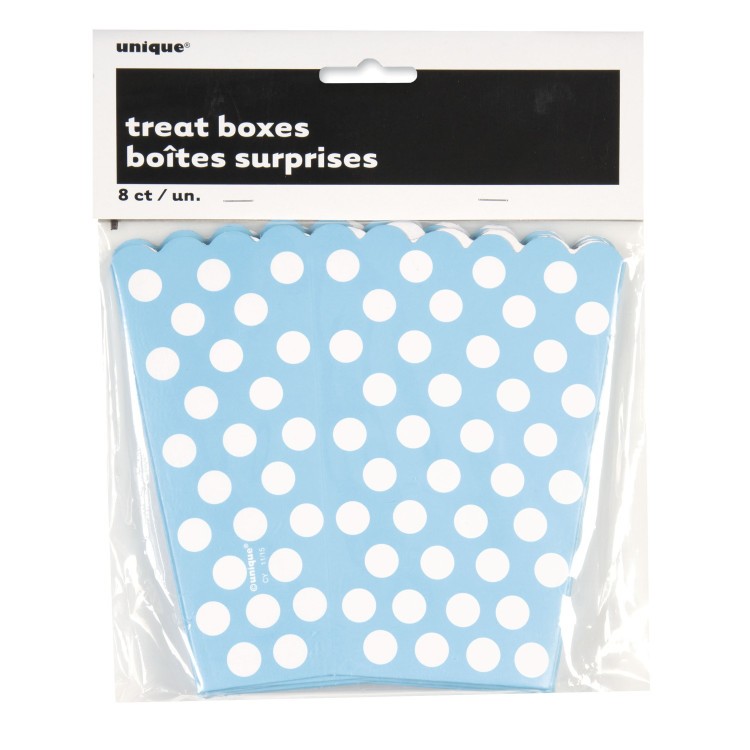 Godisbox Ljusblå Dots bild 2