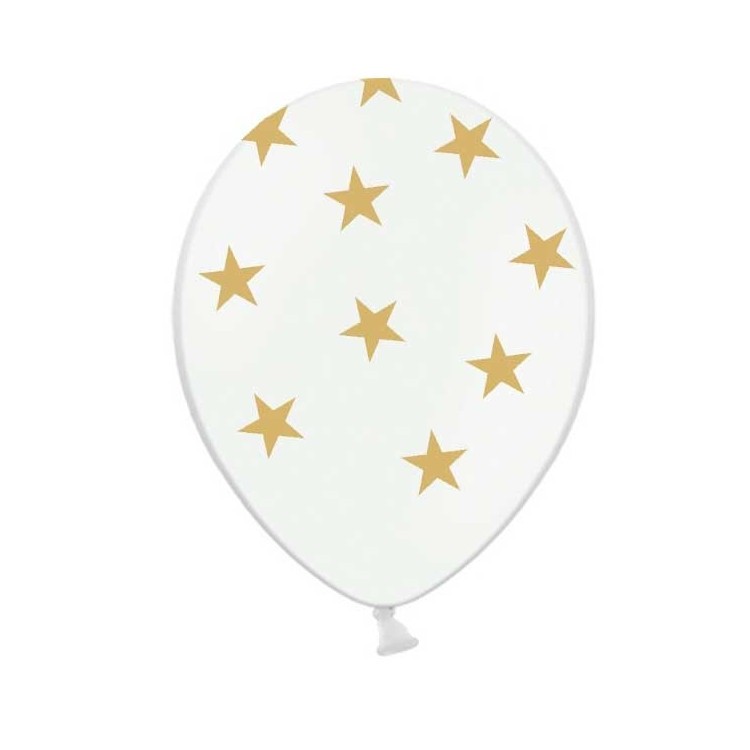 Ballonger med Stjärnor Guld