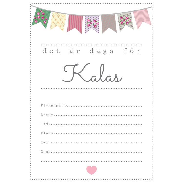 Inbjudningskort Vintage