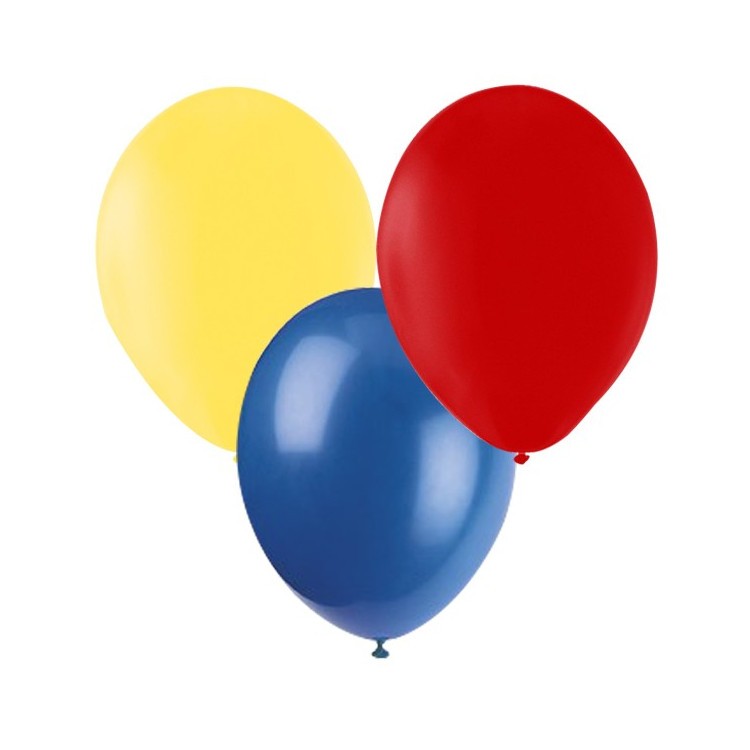 Ballonger Röd, Gul, Blå