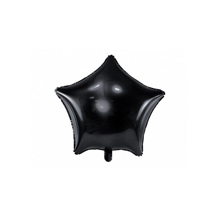 Folieballong Stjärna Svart bild 2