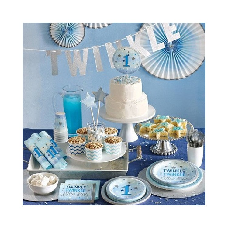 Kalaspaket Little Blue Star 1 år Enkel 8 pers