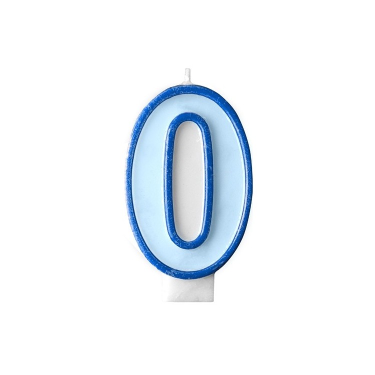 Tårtljus Ljusblå 0
