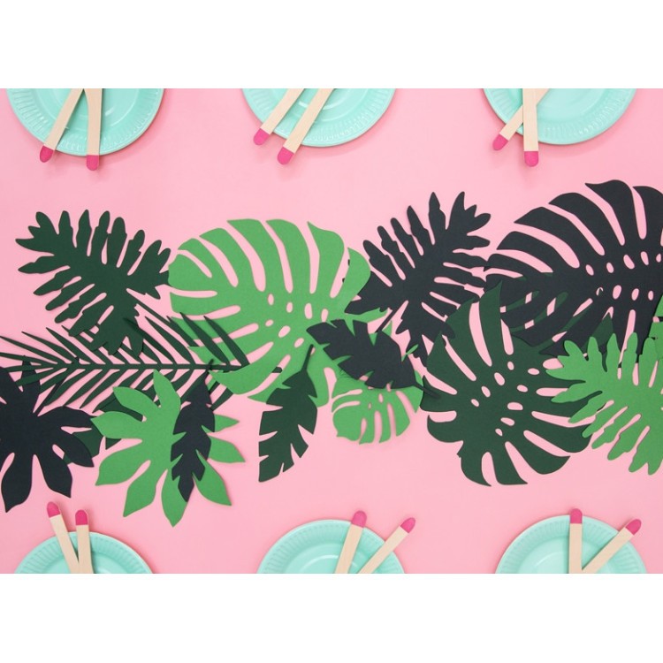 Pappersdekorationer Tropiska blad 21 st bild 6