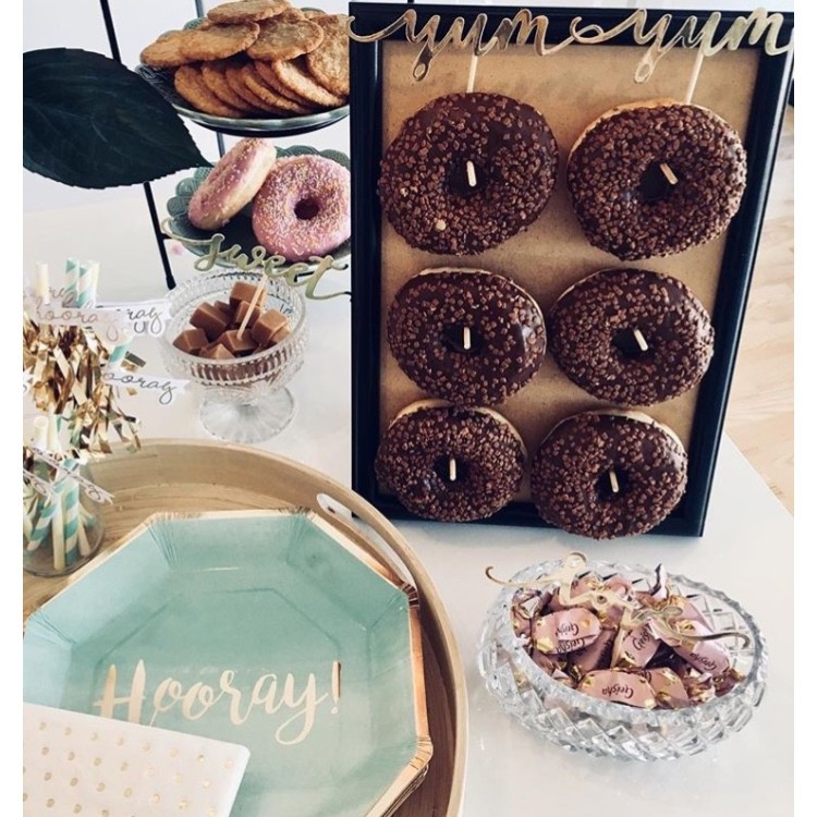 Cupcake Topper Love Guld 6-pack bild 5