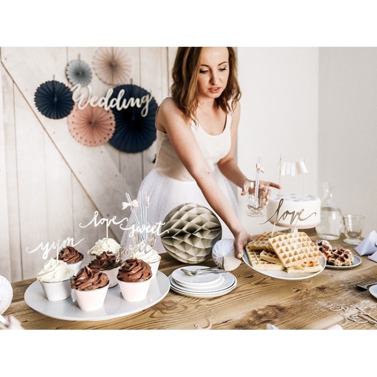 Cake Topper Love Silver bild 5