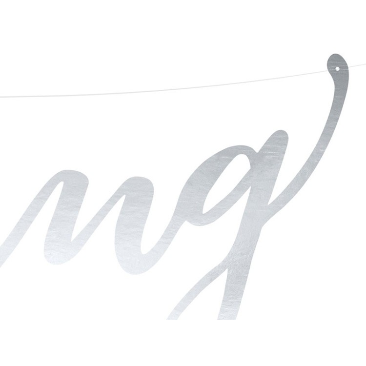 Bröllopsgirlang Wedding Silver bild 2