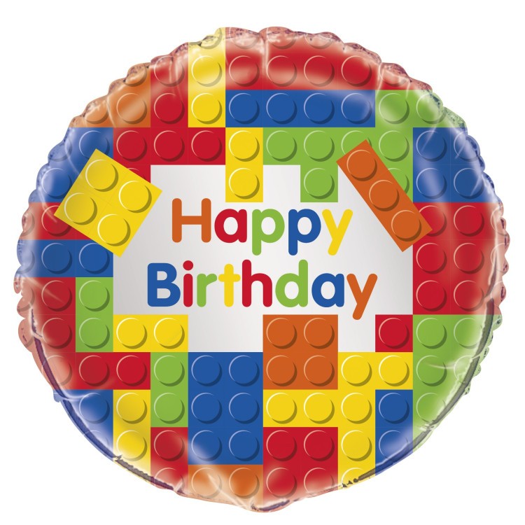 Folieballong Lego Happy Birthday