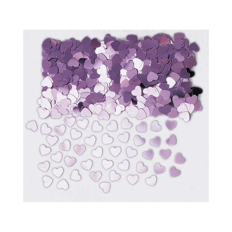Konfetti Hjärtan Rosa/Lila