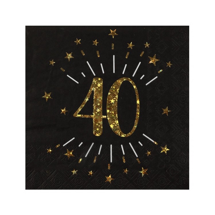 Servetter Sparkling 40 år