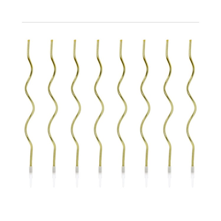 Tårtljus Crazy Curl Guld