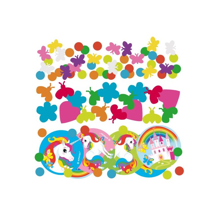 Konfetti Vit Enhörning