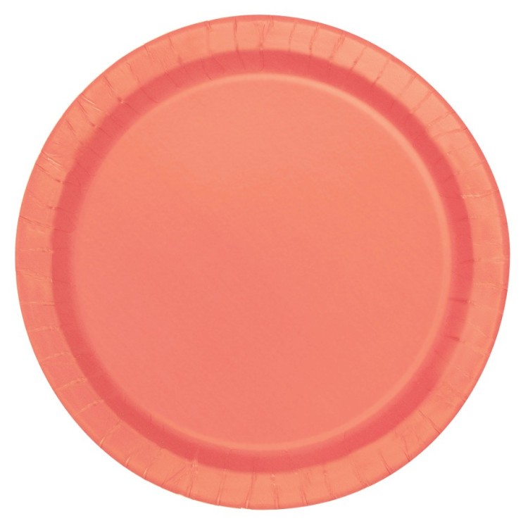 Papperstallrikar Korall