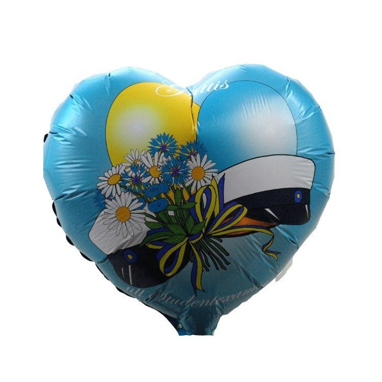 Folieballong Student Ljusblå