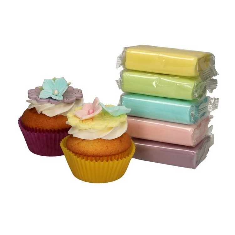 Sockerpasta, Sugarpaste Pastell Mix bild 2