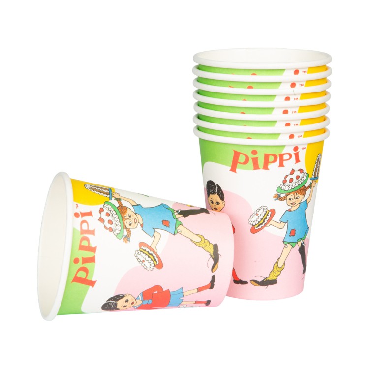 Pappersmuggar med Pippi Långstrump - 8-pack bild 2