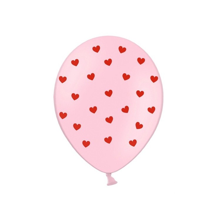 Ballonger Rosa med hjärtan