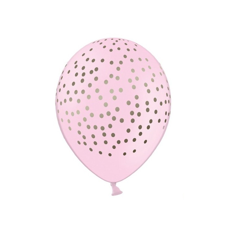 Rosa Ballonger med Guld