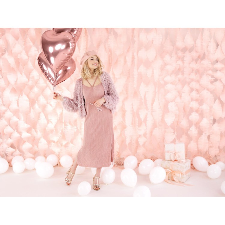 Folieballong Hjärta Roséguld bild 2