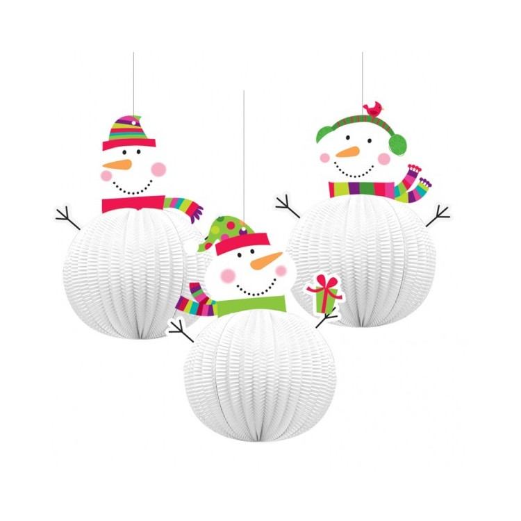 Vinterdekoration snögubbar