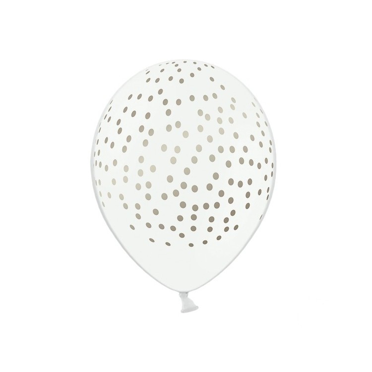 Vita Ballonger med Prickar