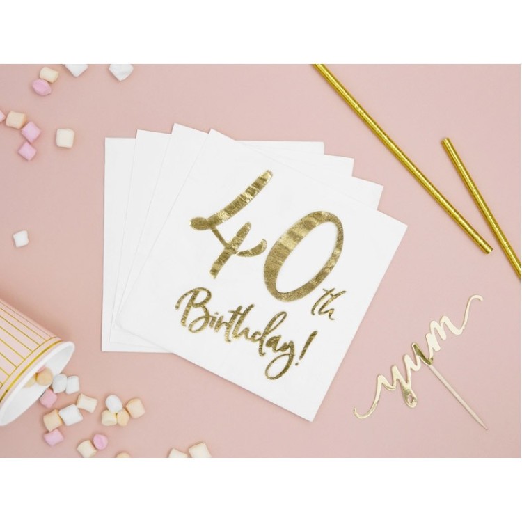 Servetter Vita 40 år