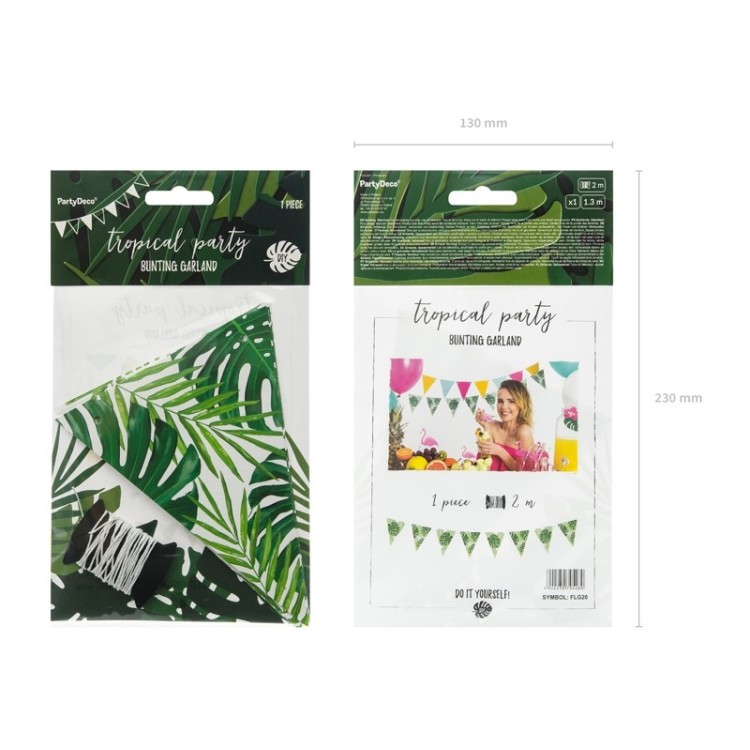 Flaggirlang Palmblad bild 4