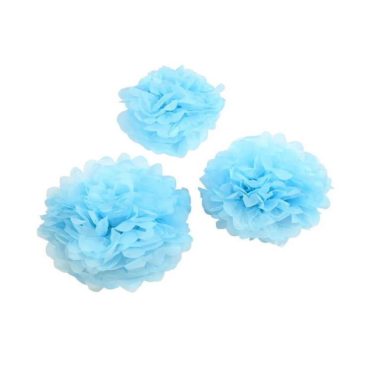 Pom Pom Ljusblå 3-pack