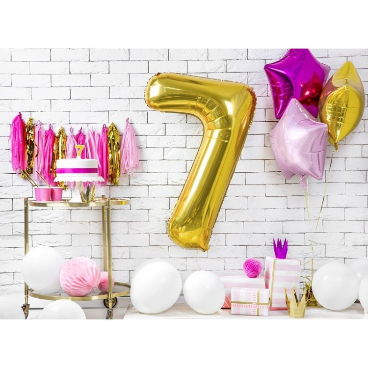 Tårtljus 7 Guld bild 2