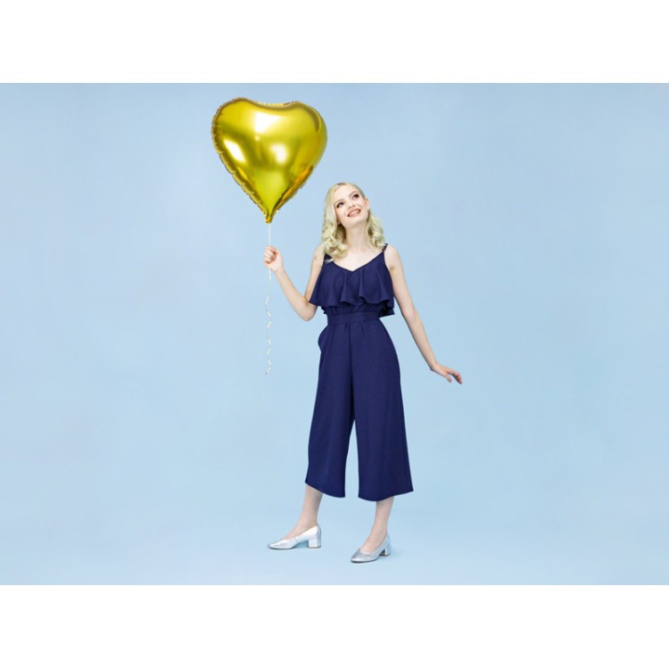 Folieballong Hjärta Guld bild 2