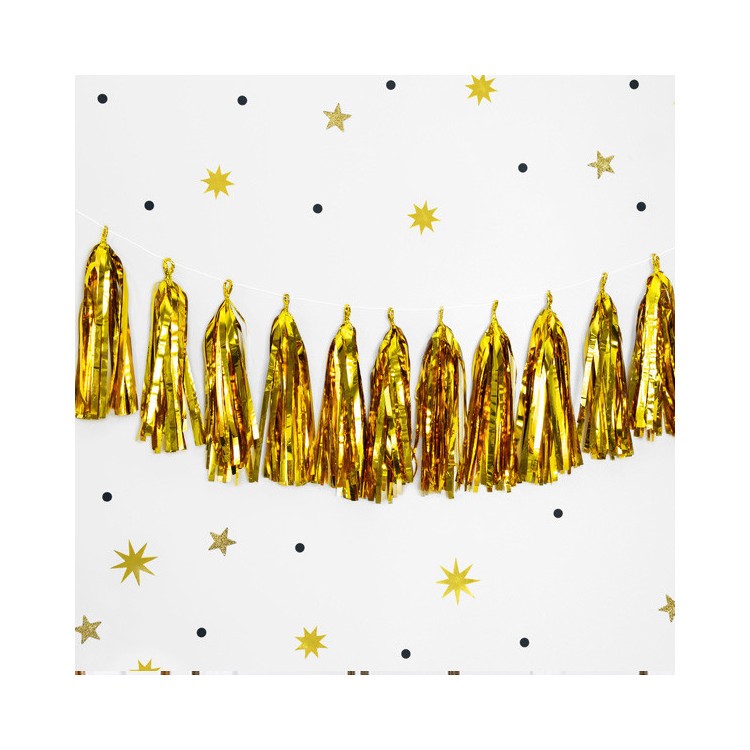 Girlang Tassels Guld bild 3