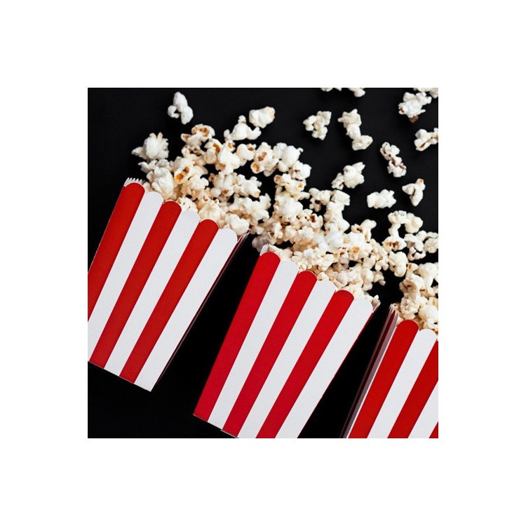 Popcornbägare Röd & Vit bild 3