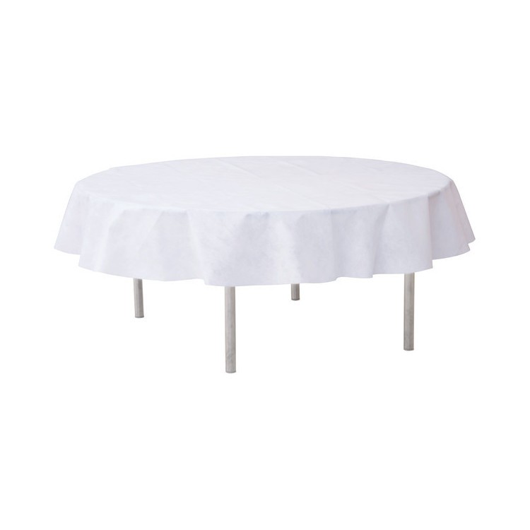 Rund Bordsduk Vit
