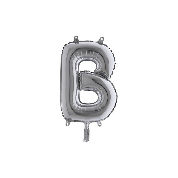 Bokstavsballong Silver 35 cm bild 3