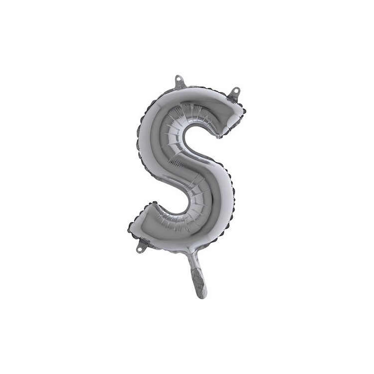 Bokstavsballong Silver 35 cm bild 20