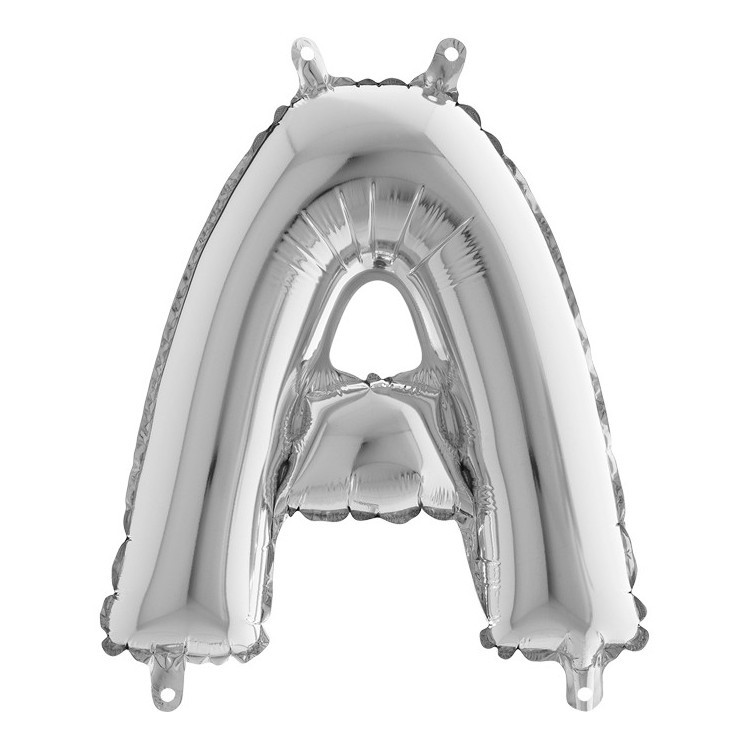 Bokstavsballong Silver 35 cm bild 2