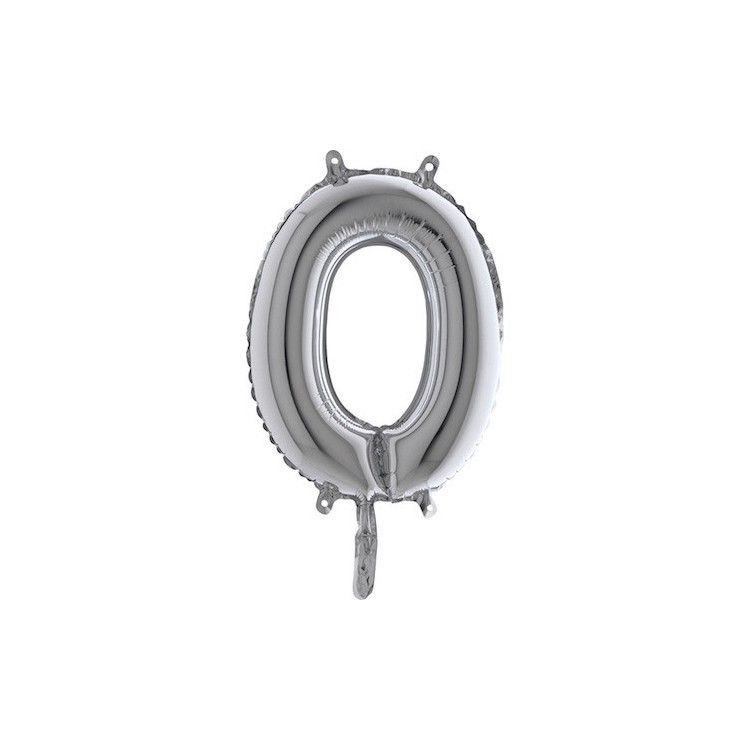 Bokstavsballong Silver 35 cm bild 16