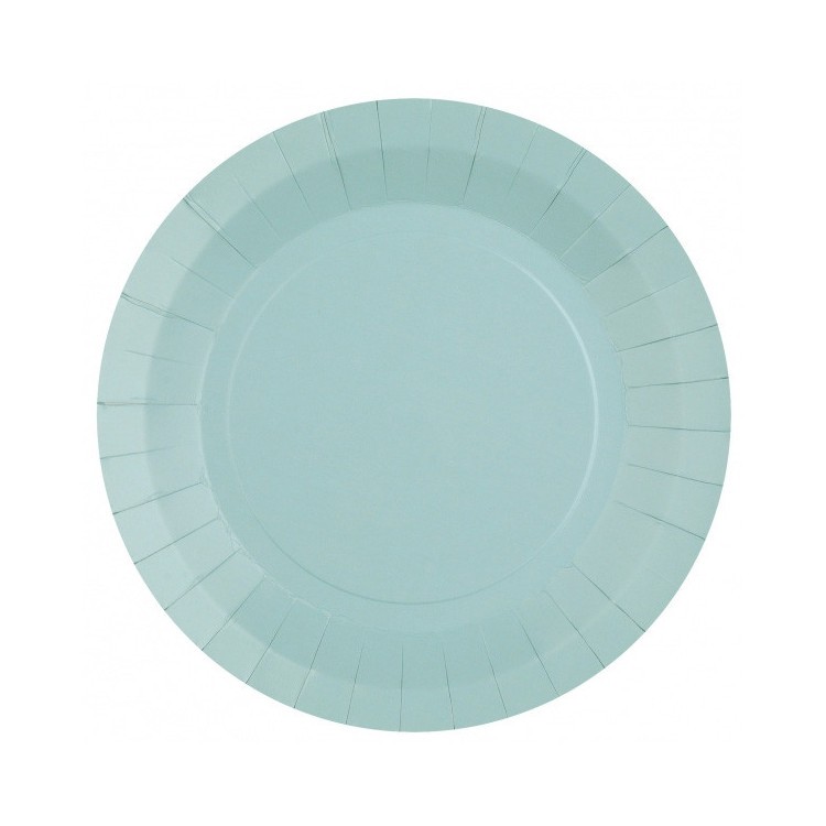 Papperstallrikar Himmelsblå / Ljusblå