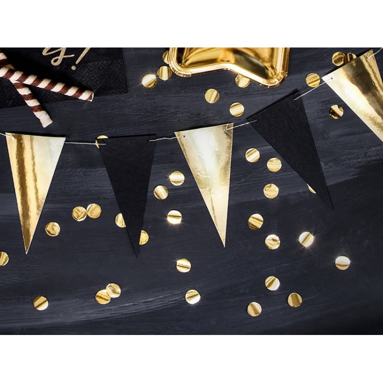 Vimpelgirlang Mini Svart & Guld bild 3