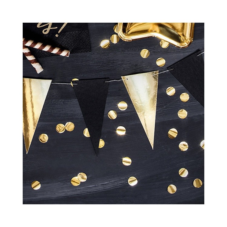 Vimpelgirlang Mini Svart & Guld bild 4