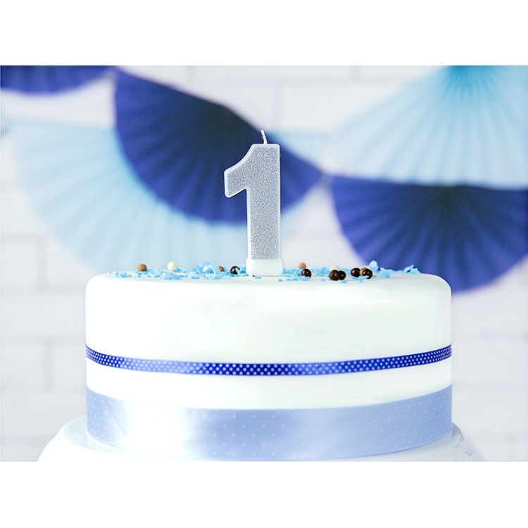 Tårtljus 1 Silver bild 2