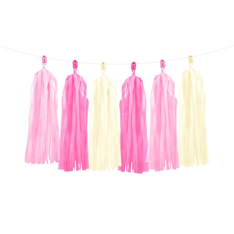 Girlang Tassels Rosamix bild 2