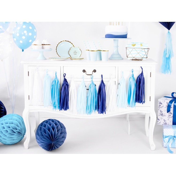 Girlang Tassels Blåmix bild 2