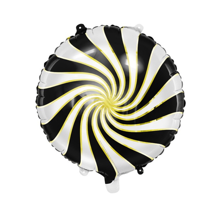 Folieballong Karamell Svart