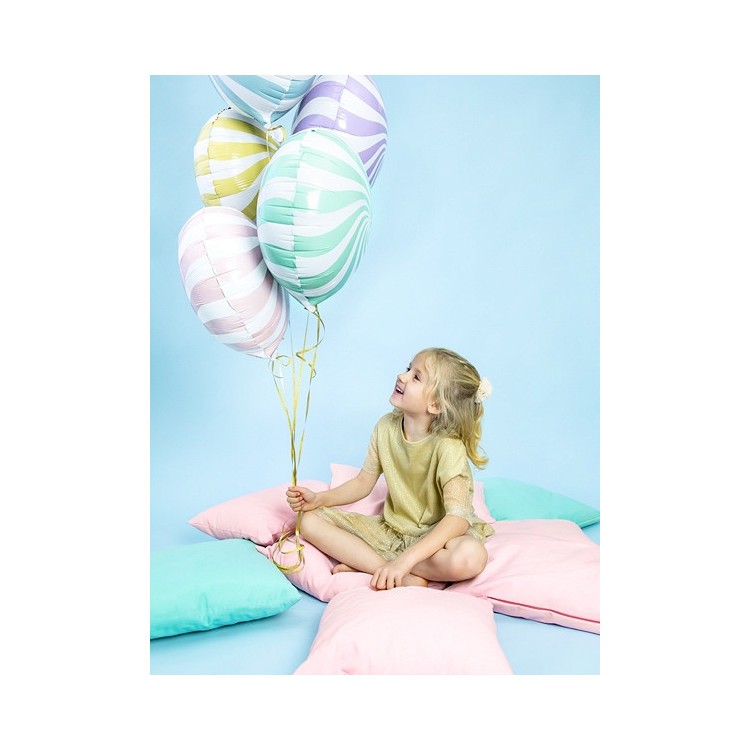 Folieballong Karamell Ljusblå bild 4