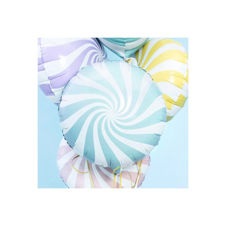 Folieballong Karamell Ljusblå bild 2