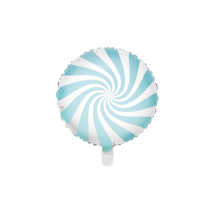 Folieballong Karamell Ljusblå